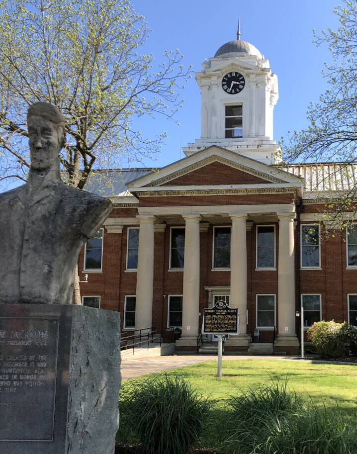 General Andrew Jackson Historical Marker in Downtown Scottsboro